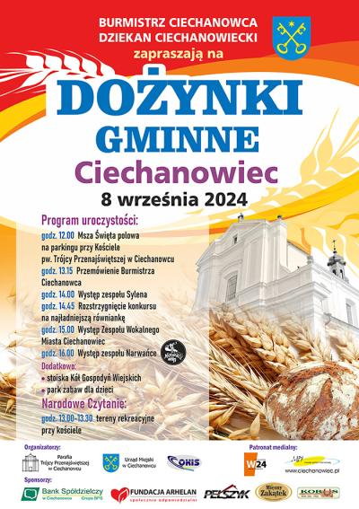 Zapraszamy na dożynki do Ciechanowca Zapraszamy na dożynki do Ciechanowca