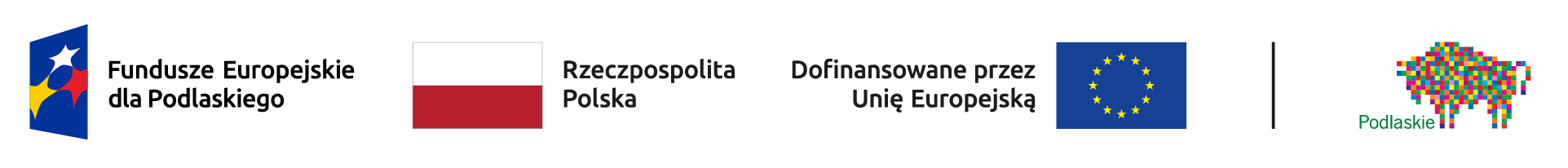 Logo Funduszy Europejskich dla Podlaskiego